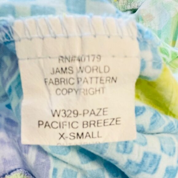 Jams World Hattie Dress Ruffle Tiered Babydoll Pacific Breeze Multicolor XS - Picture 8 of 9
